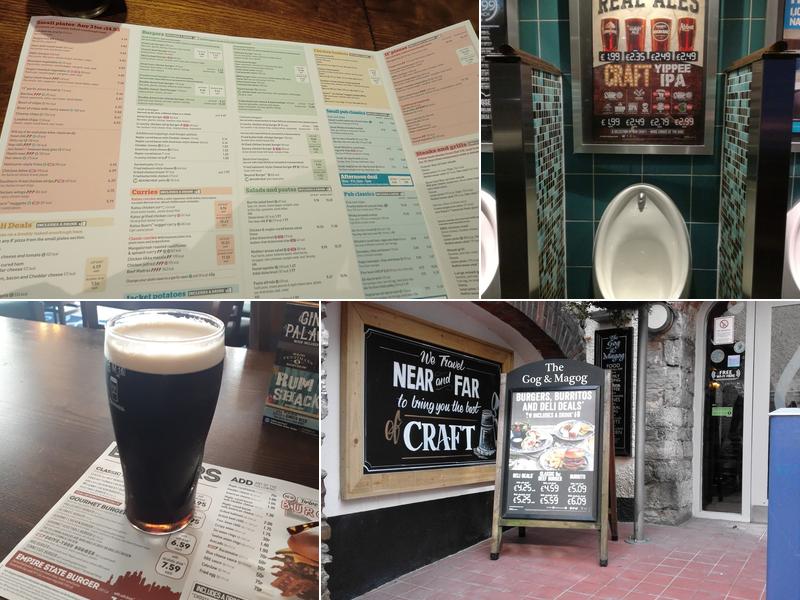 The Gog and Magog - JD Wetherspoon Menu