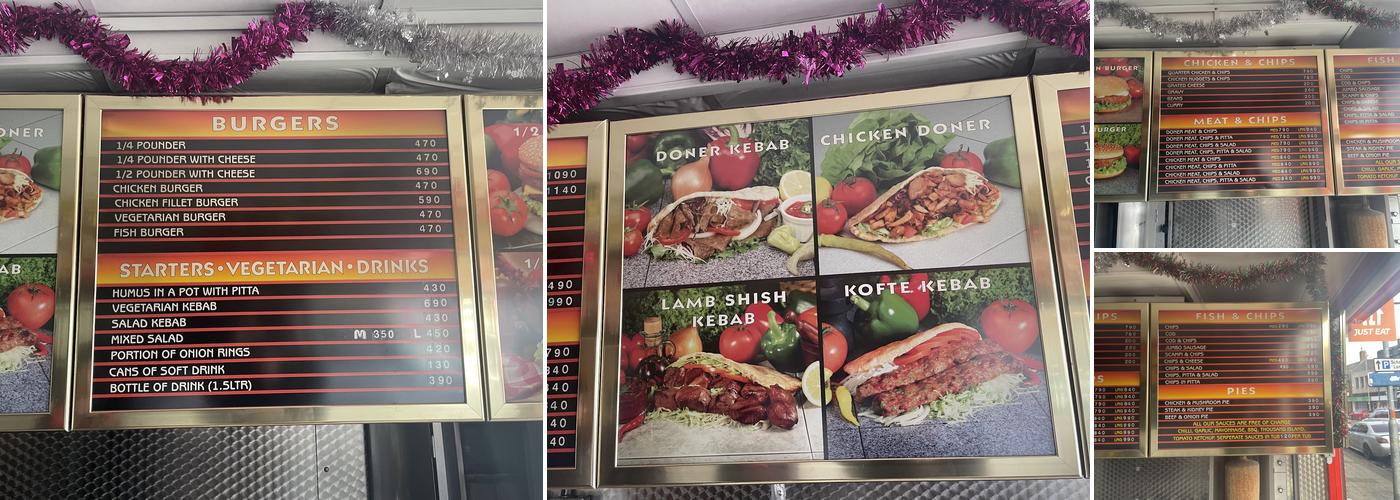 Kettering Kebab House Menu