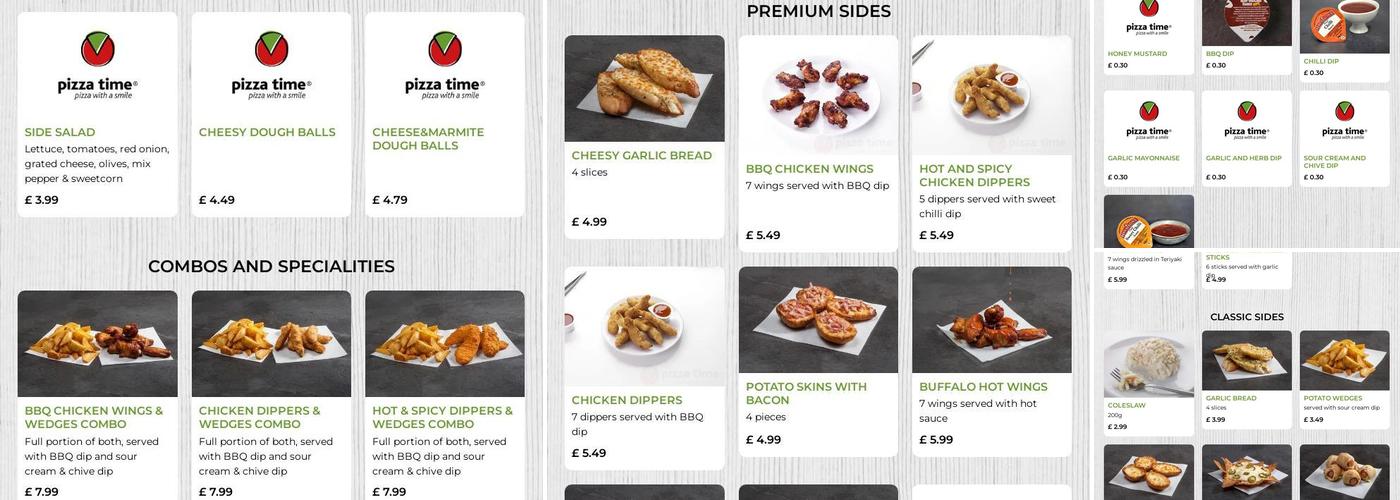 Pizza Time Kettering Menu