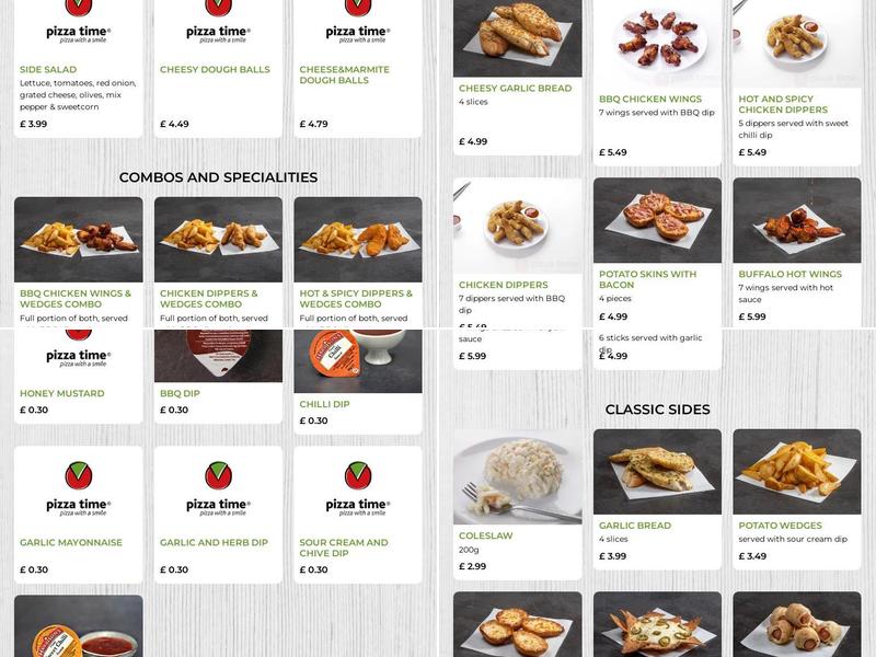 Pizza Time Kettering Menu