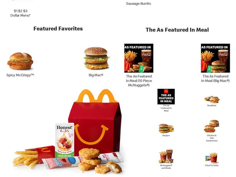 McDonald's Menu