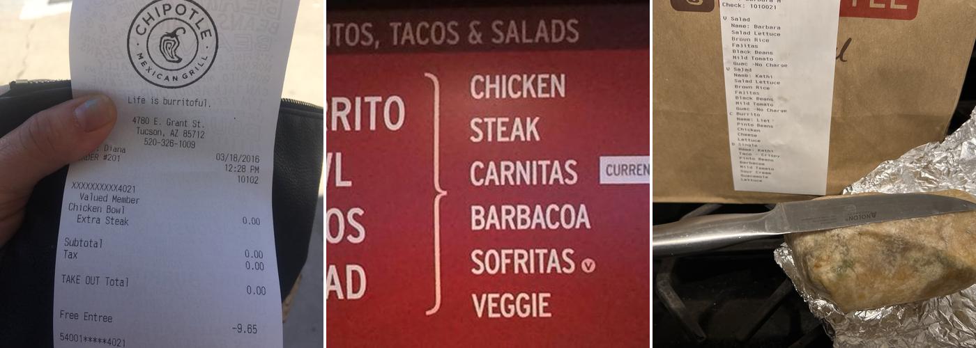Chipotle Mexican Grill Menu