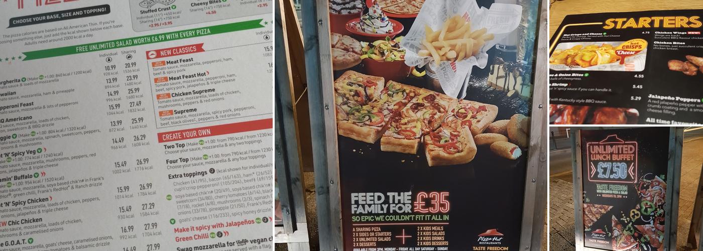 Pizza Hut Menu