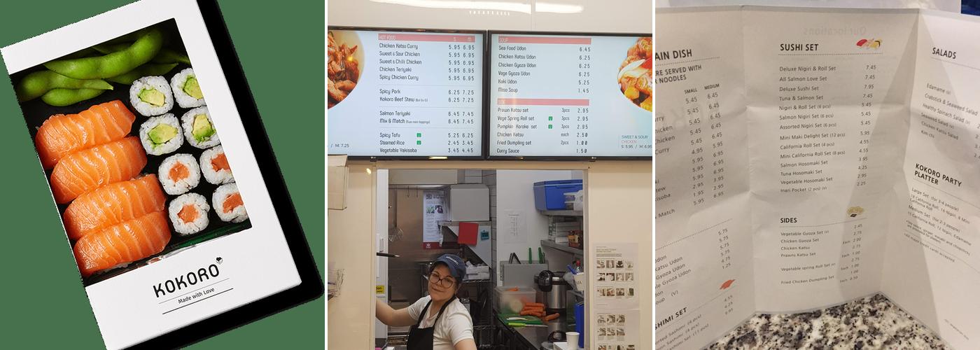 KOKORO Maidenhead Menu