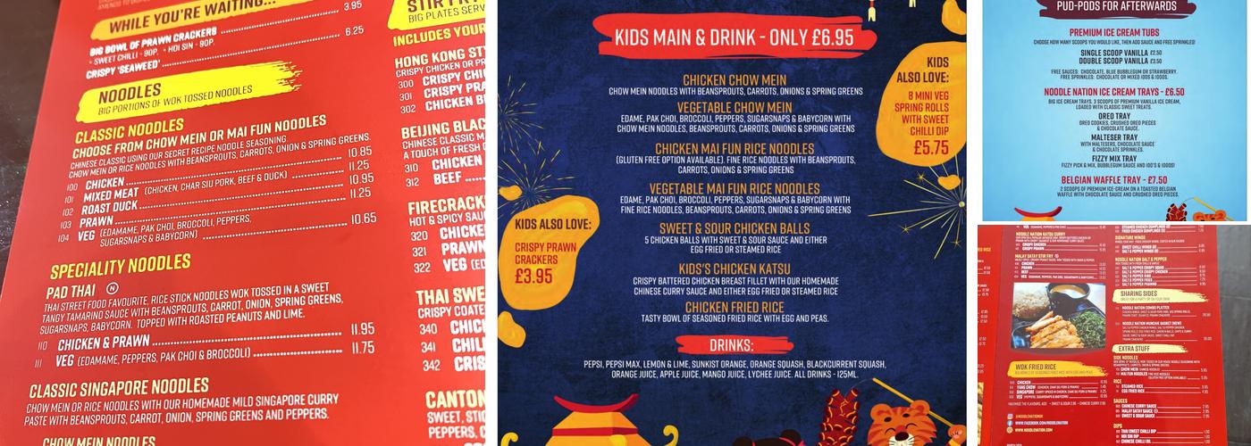 Noodle Nation Maidenhead Menu