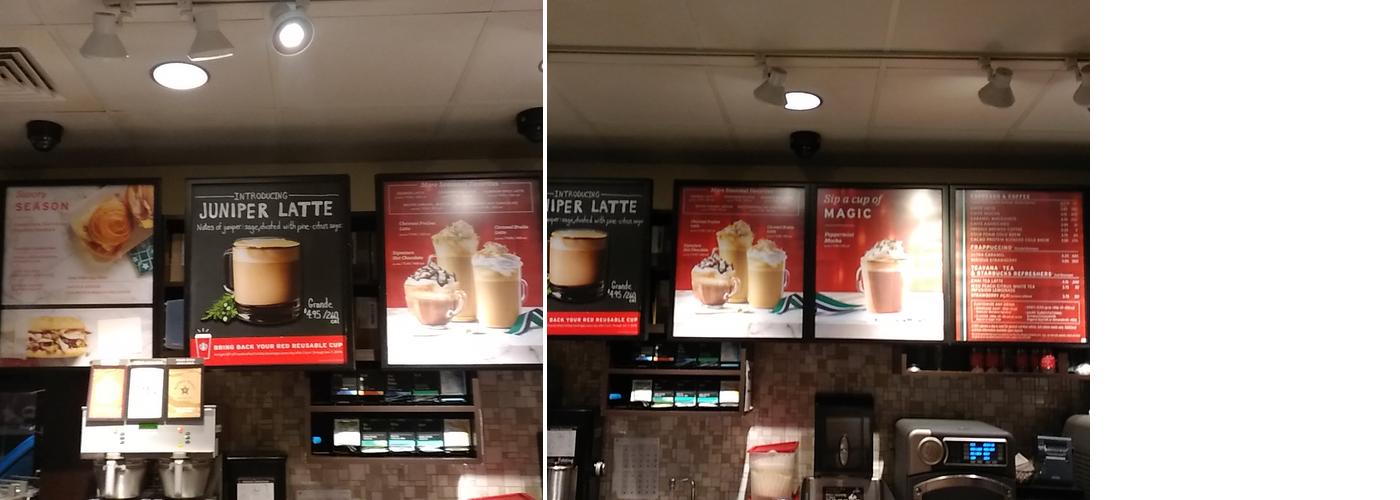Starbucks Coffee Company Menu