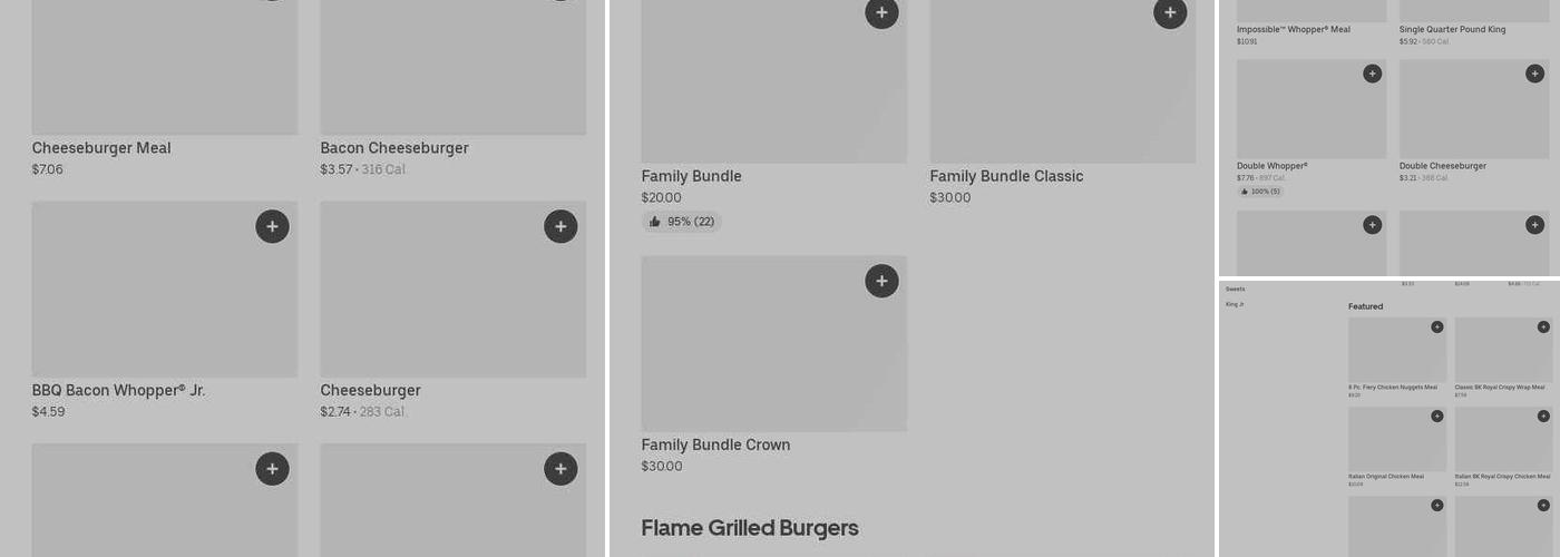 Burger King Menu
