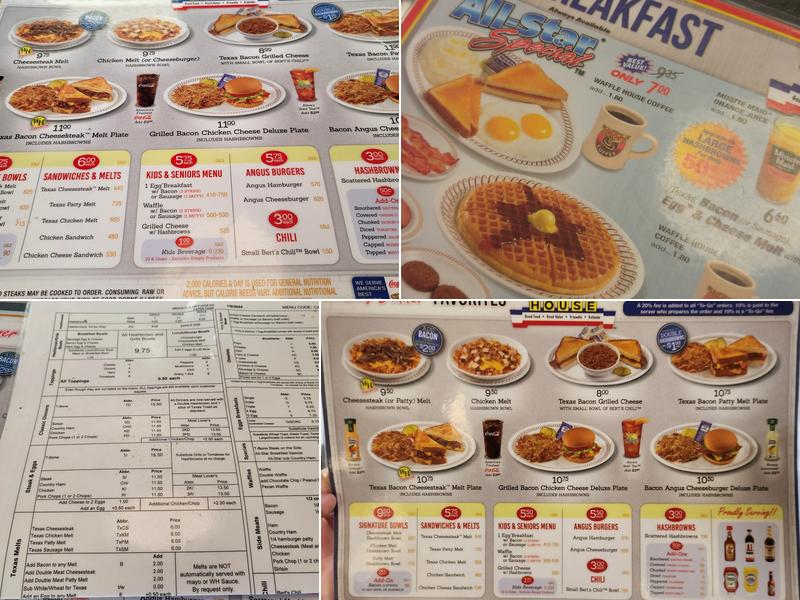 Waffle House Menu