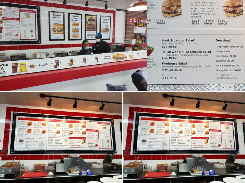 Firehouse Subs Pass & Beauvoir Menu