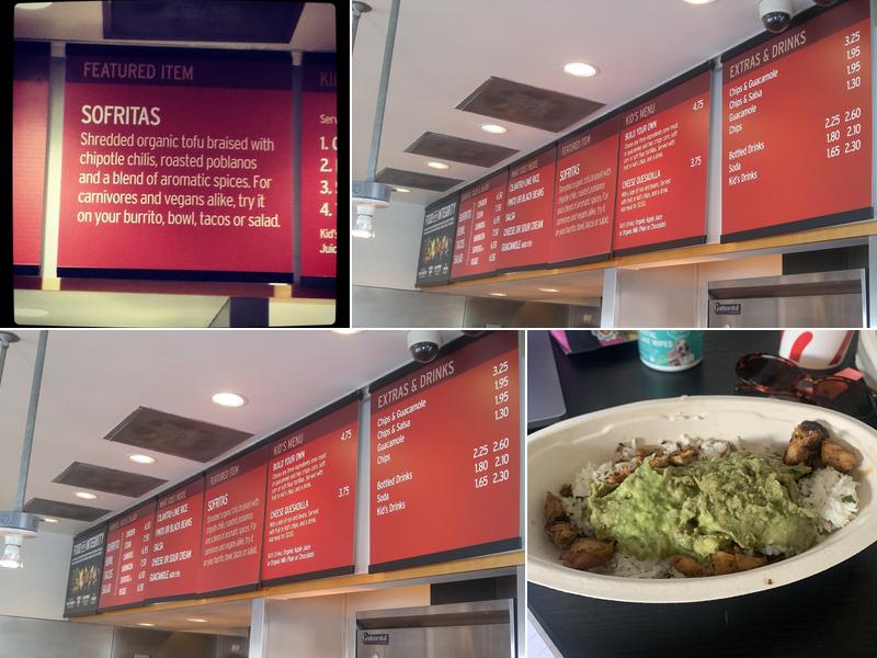 Chipotle Mexican Grill Menu
