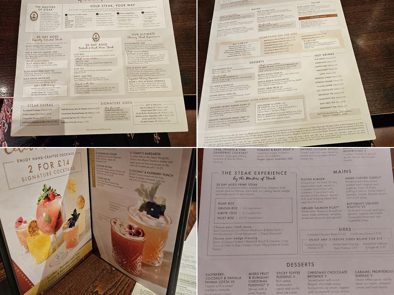 Miller & Carter Oracle Menu