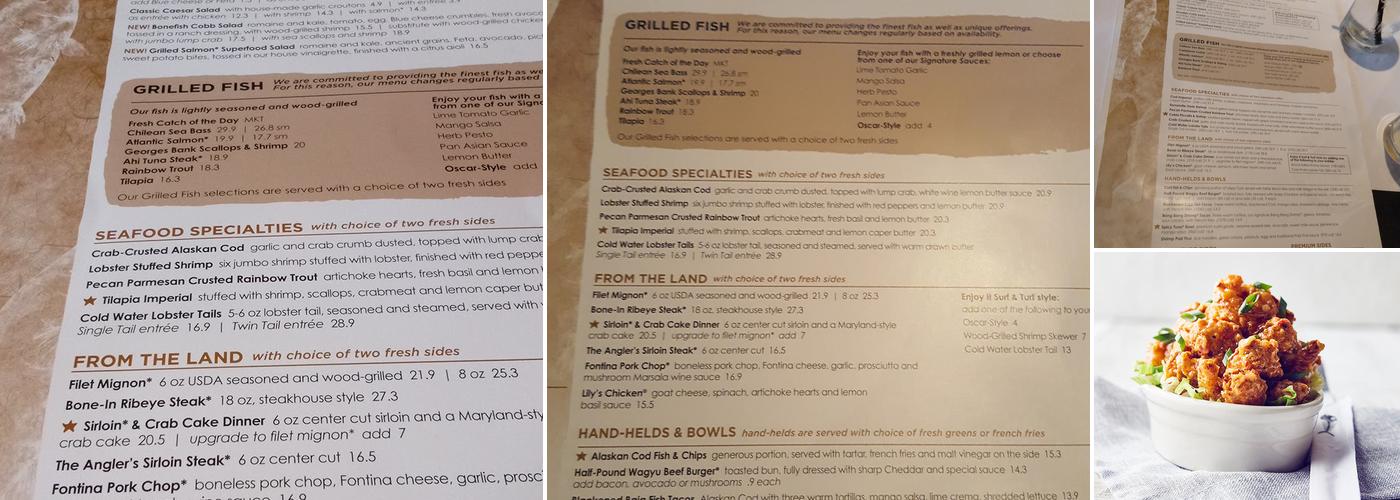 Bonefish Grill Menu