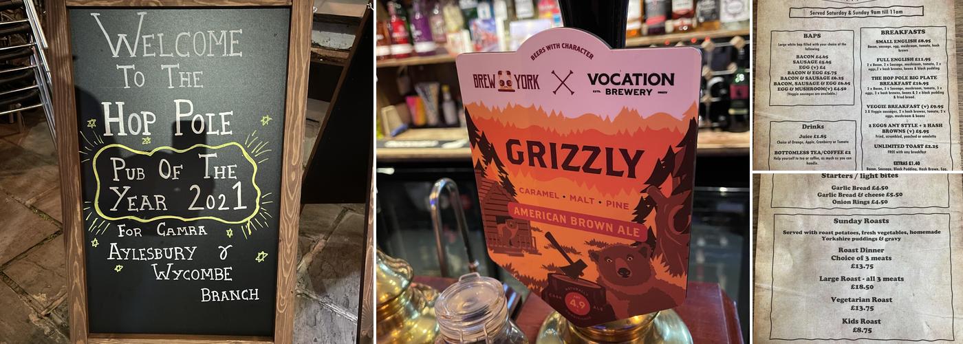 The Hop Pole Craft Beer & Grill Menu