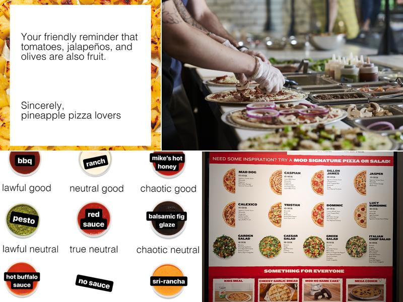 MOD Pizza Menu