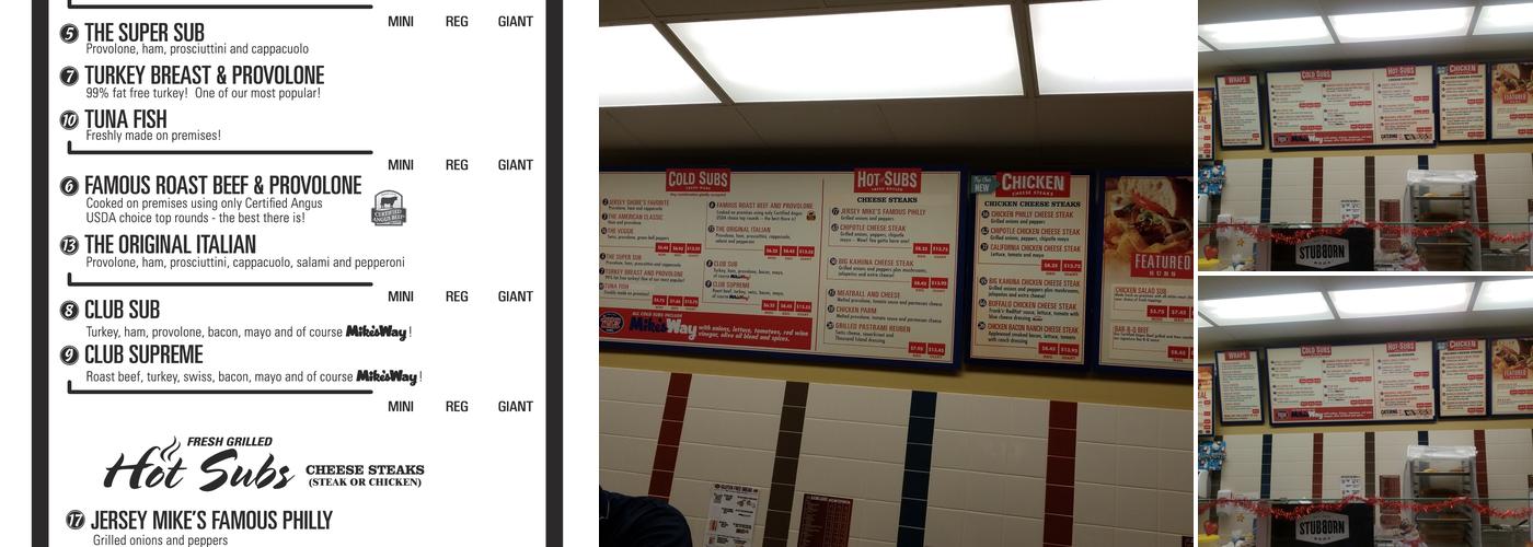 Jersey Mike's Subs Menu