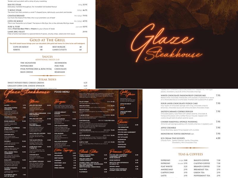 The Grill Steakhouse Menu
