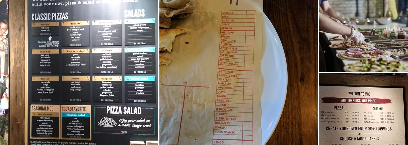 MOD Pizza Menu