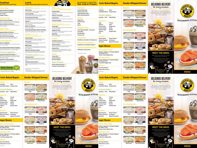 Einstein Bros. Bagels Menu