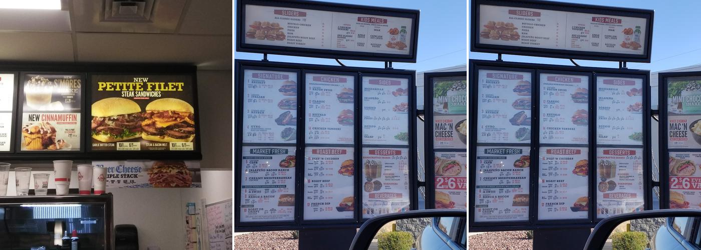 Arby's Menu