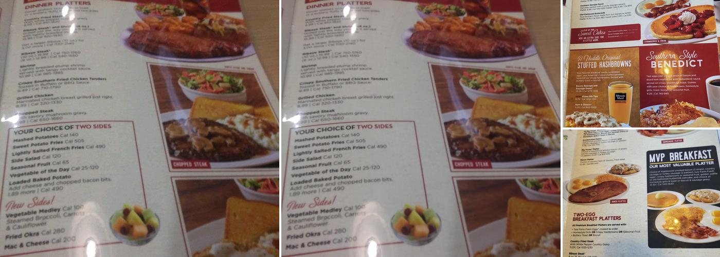 Huddle House Menu