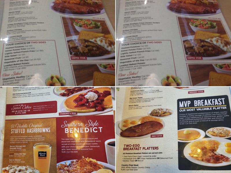 Huddle House Menu