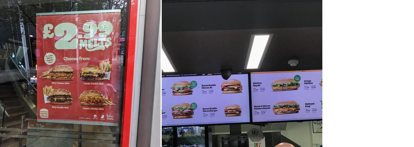 Burger King Menu