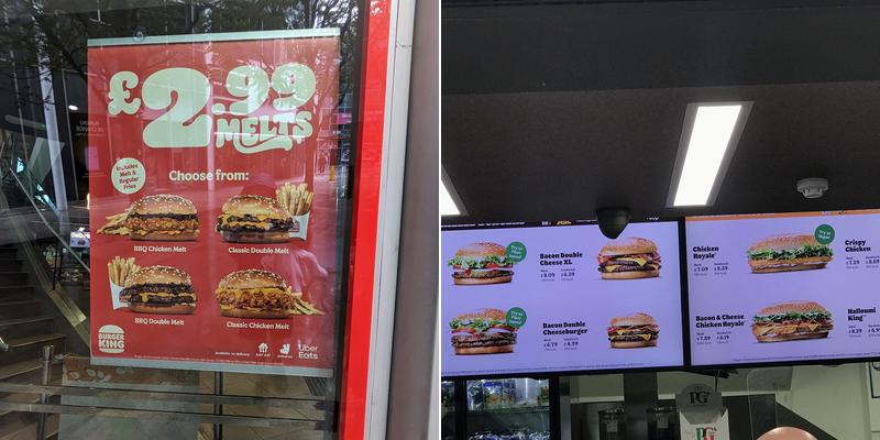 Burger King Menu