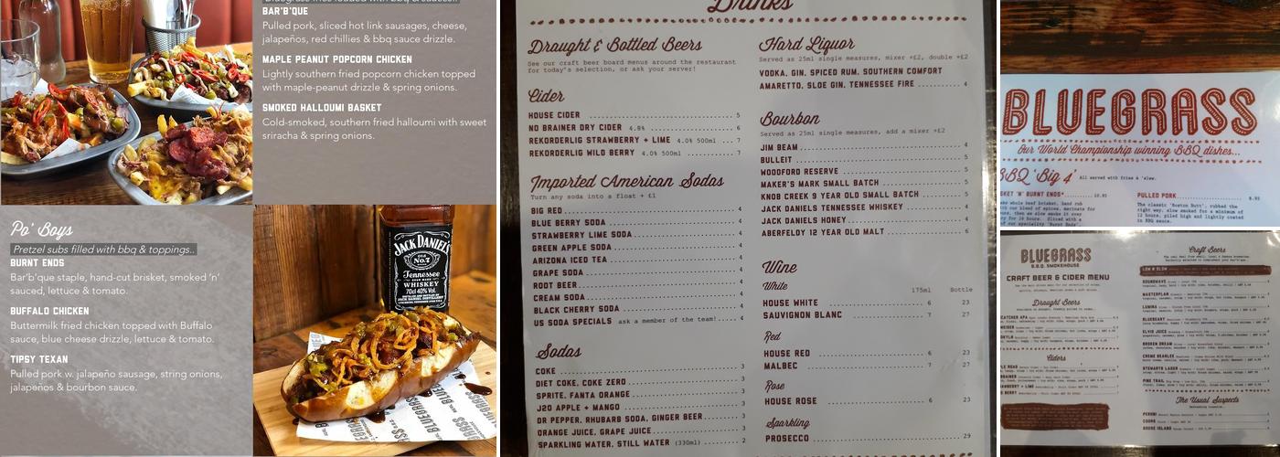 Bluegrass BBQ Menu