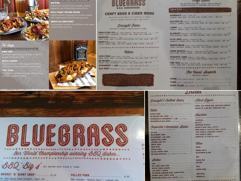 Bluegrass BBQ Menu