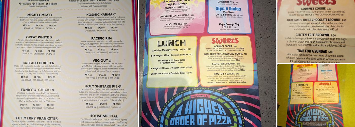 Mellow Mushroom Florence Menu