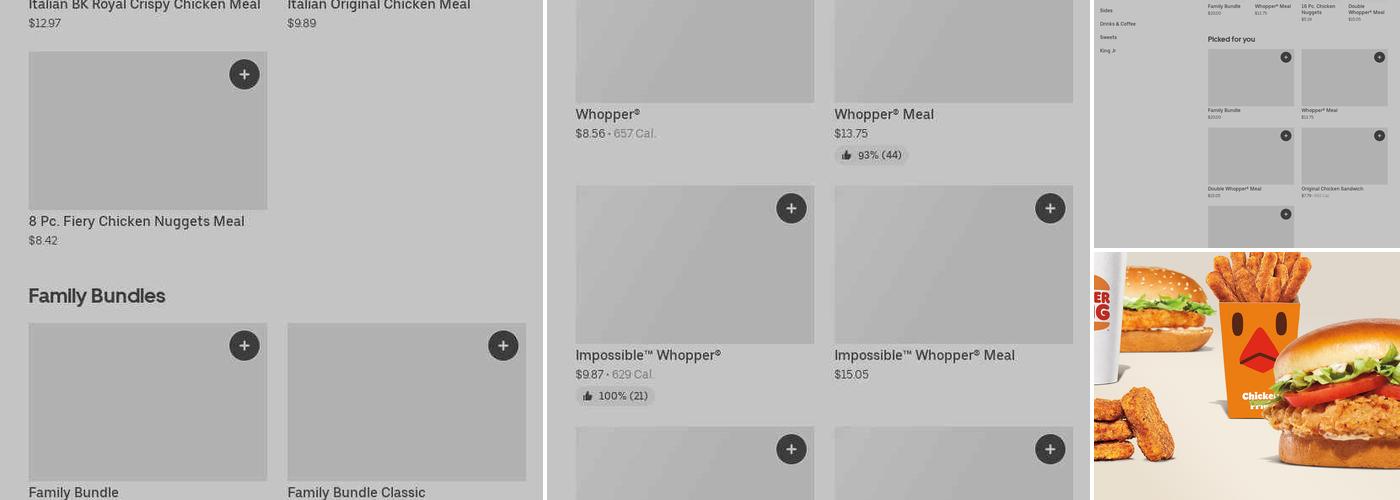 Burger King Menu