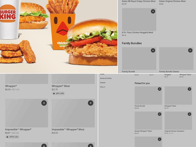Burger King Menu