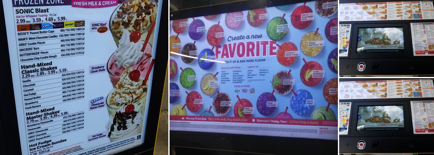 Sonic Drive-In Menu