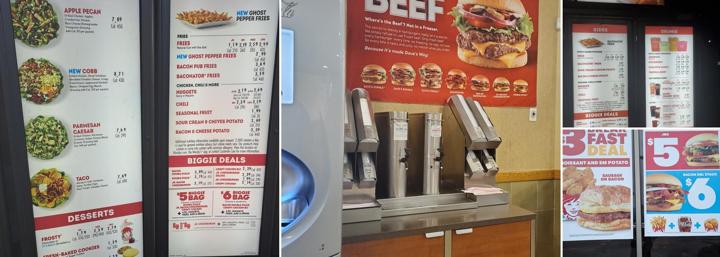 Wendy's Menu
