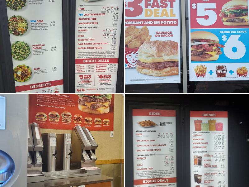 Wendy's Menu