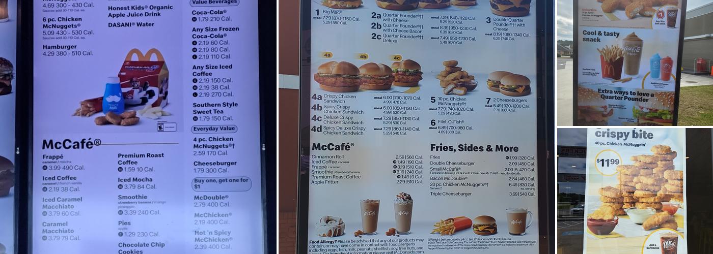 McDonald's Menu