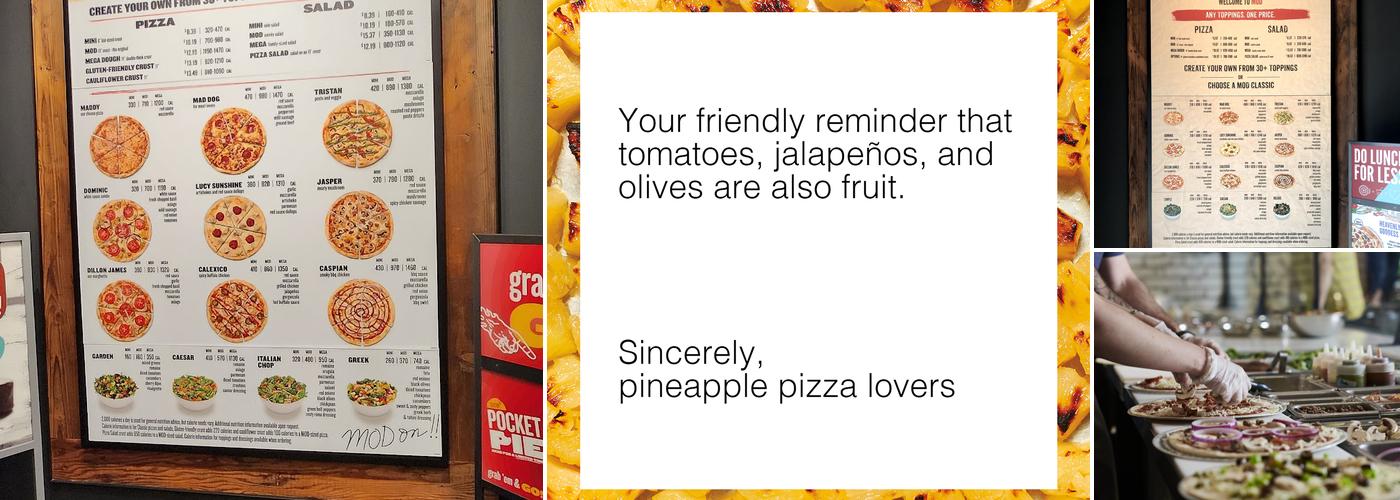 MOD Pizza Menu