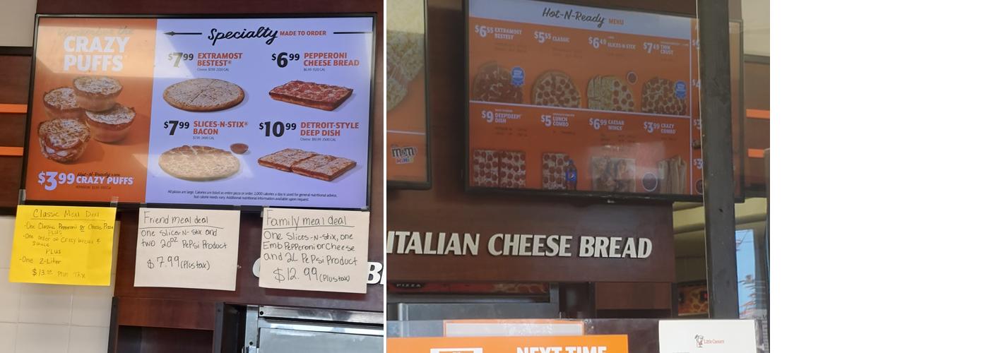 Little Caesars Pizza Menu