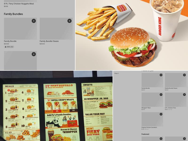 Burger King Menu