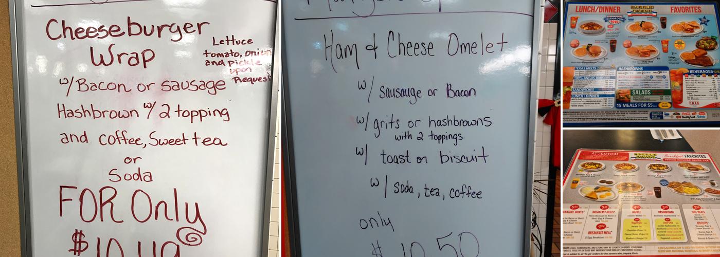 Waffle House Menu