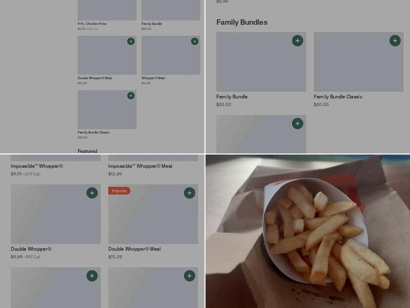 Burger King Menu