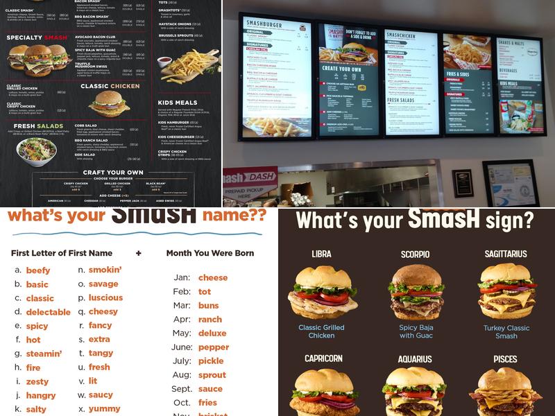 Smashburger Menu