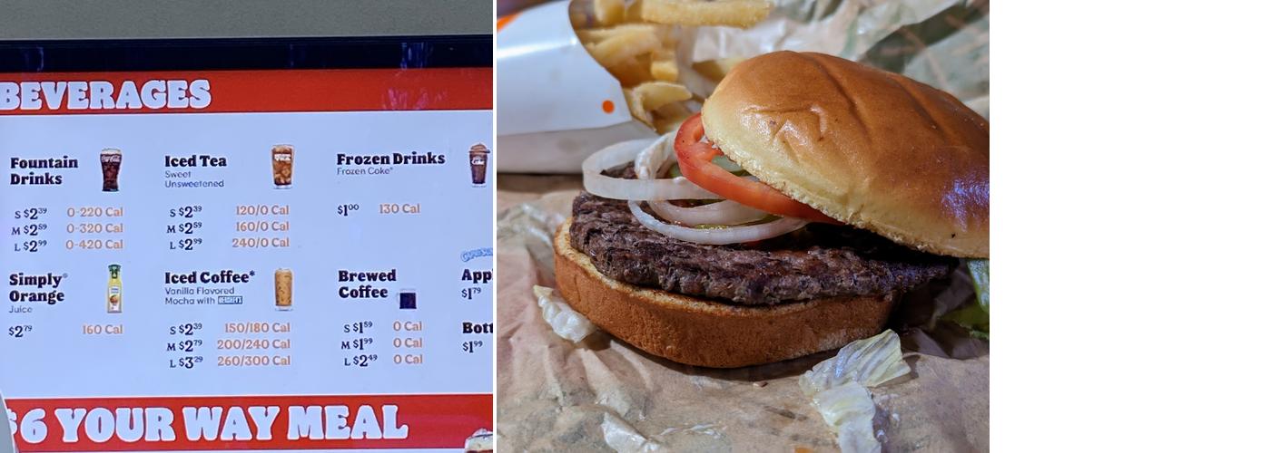 Burger King Menu