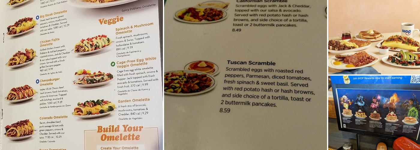 IHOP Menu