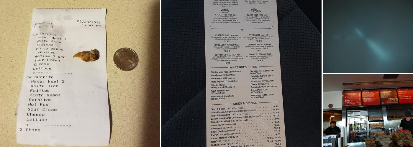 Chipotle Mexican Grill Menu