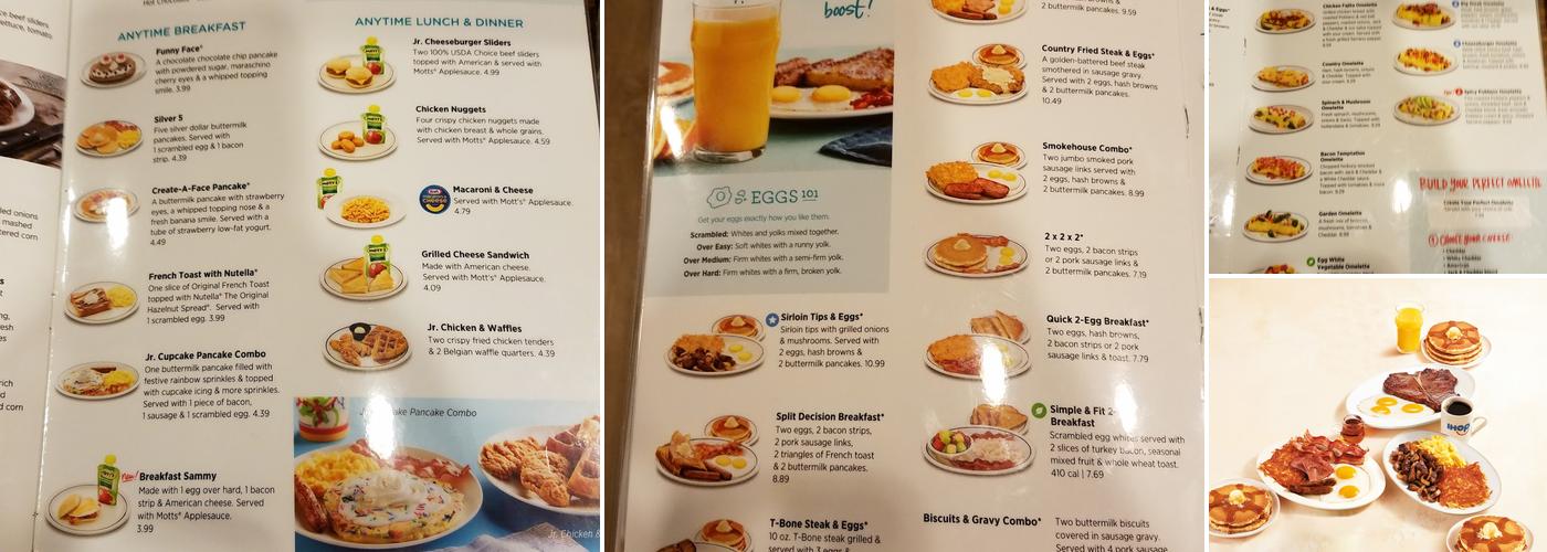 IHOP Menu