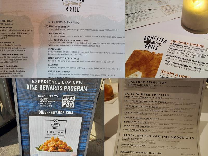 Bonefish Grill Menu