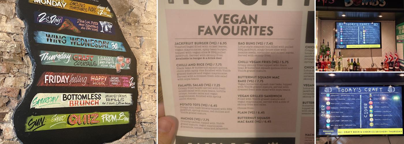 The White Harte Bristol Menu