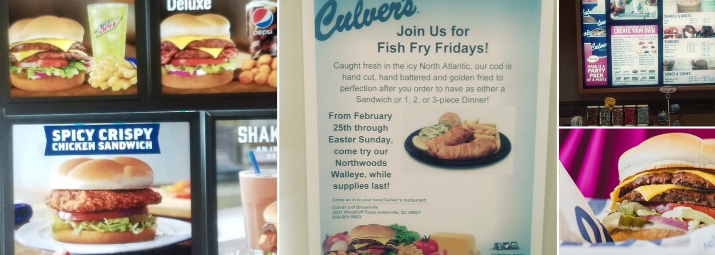 Culver’s Menu