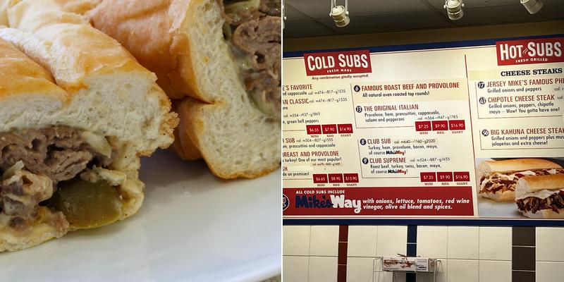 Jersey Mike's Subs Menu